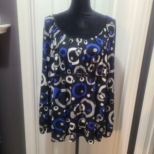 Woman's Faux Belted Blouse